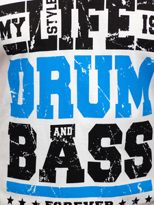 Bijela majica tank top s printom Bolf 14810