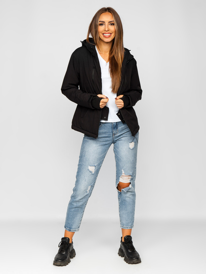 Crna zimska jakna ženska sportska Bolf HH012A