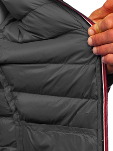 Jakna muška zimska sportska prošivena crna Bolf 1100