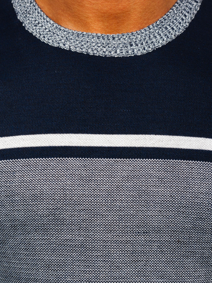 Tamnomodri muški pulover Bolf 6300