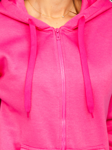 Tamnoružičasti dvodijelni komplet ženske trenirke Bolf 0003