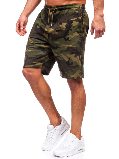 Kaki kratke hlače camo za muškarce Bolf 8K283