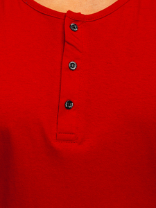 Longsleeve majica muška kopčan gumbima crvena Bolf 1114