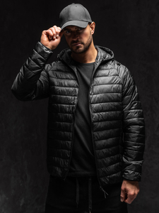 Crna muška prošivena međusezonska jakna Bolf 58M13021A1