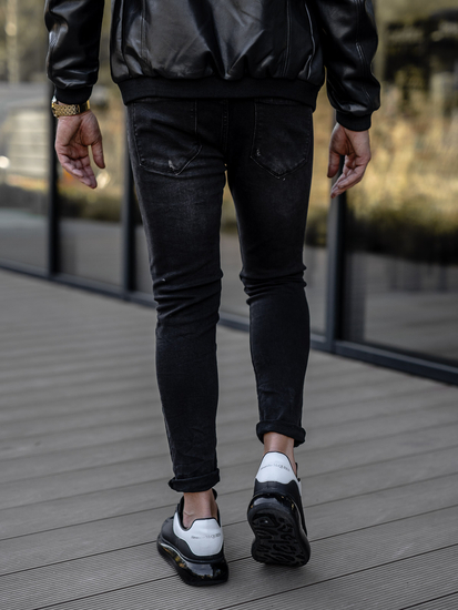 Crne traperice muške regular fit Bolf TF098