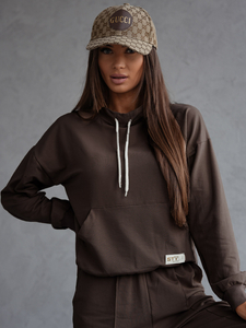 Ženski dvodijelni trenirke komplet čokoladni Bolf 82162