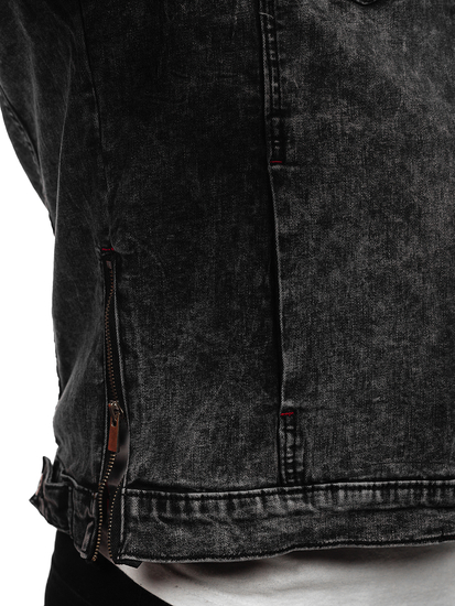 Crna muška traper jakna Bolf RC61125W1