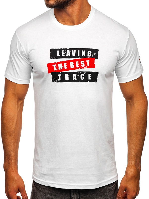 Bijela pamučna majica muška Bolf 14514