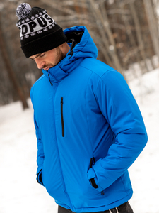 Plava jakna muška zimska sportska Bolf HH011