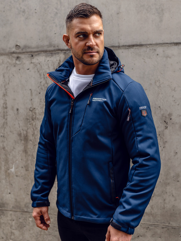 Muška lagana softshell jakna Mornarsko plava Bolf BK122A