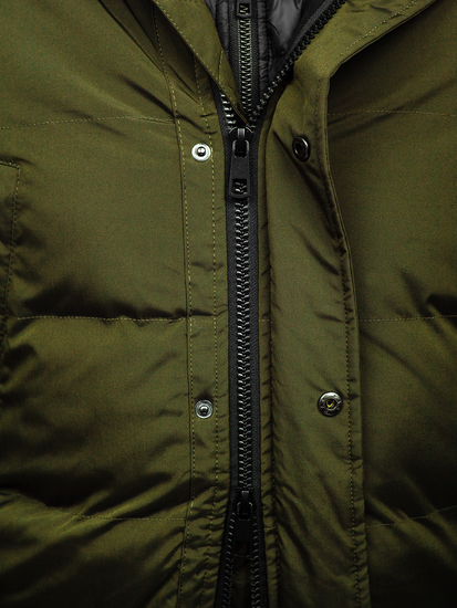 Kaki prošivena jakna muška zimska parka Bolf 5M790
