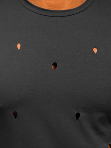 Grafitna majica muška bez printa Bolf 3009