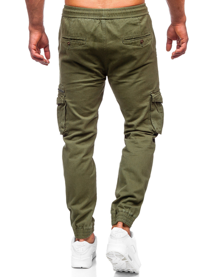 Kaki jogger hlače cargo muške Bolf MP0181MV