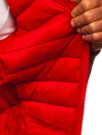 Crveni prošiven prsluk muški Bolf HDL88001