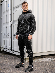 Crni velur muški trenirka Bolf 3B113A2