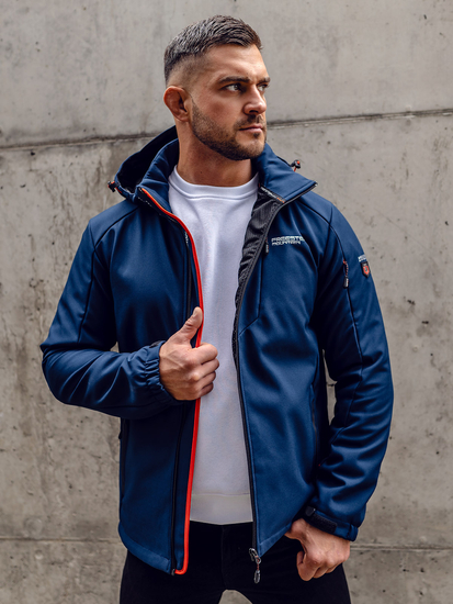 Muška lagana softshell jakna Mornarsko plava Bolf BK122A