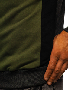 Khaki bluza męska z kapturem Bolf BF-28S