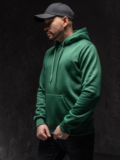 Muška dukserica s kapuljačom tamnozelena klokan Bolf 2009A1