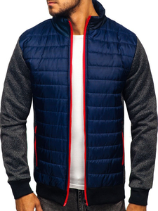 Jakna muška prijelazna tamnoplava Bolf TY50