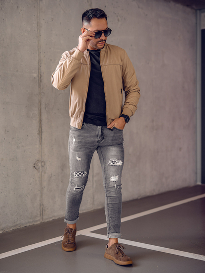 Kamel dvostrana prijelazna muška bomber jakna Denley 84M3005A