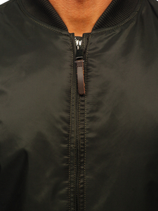 Zelena jakna muška prijelazna parka Bolf JK363