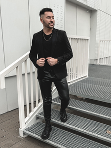 Crni elegantni muški sako Bolf 1652A