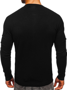 Crni džemper muški na zip Bolf YY06