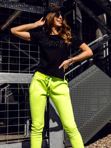 Zelene-neon sportske hlače ženske Bolf CK-01B