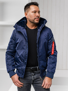 Muška zimska jakna Mornarsko plava Bolf 2120A1