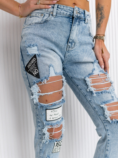 Plave traper hlače za žene Bolf JK8602