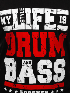 Crna majica tank top s printom Bolf 14810