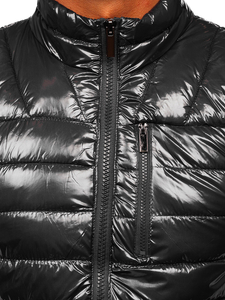 Grafitni prošiveni muški prsluk Bolf R0109A