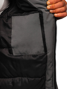 Jakna muška prijelazna siva Bolf 2019005