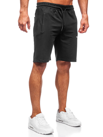Crne kratke sportske hlače za muškarce Denley 192523
