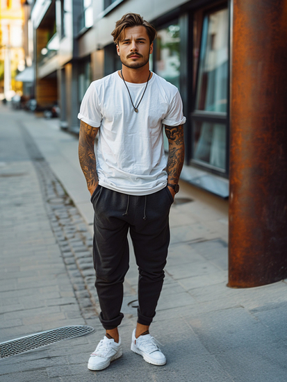 Hlače muške sportske crne Bolf XW01-A