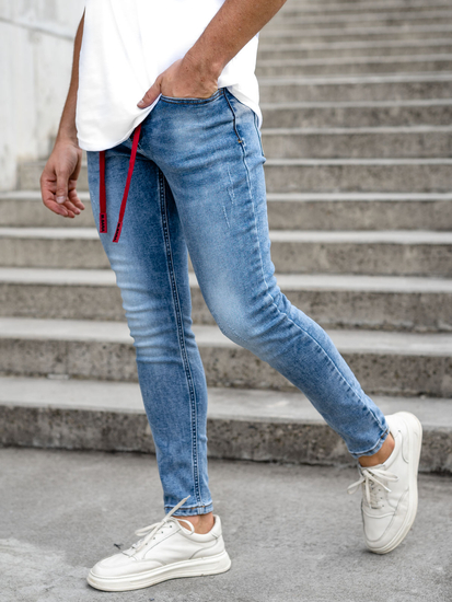 Plave muške traperice skinny fit Bolf KX555-1A