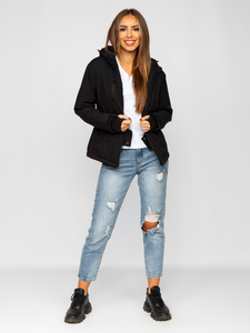 Crna zimska jakna ženska sportska Bolf HH012A