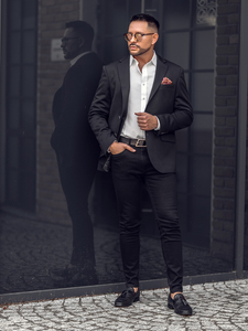 Crni muški casual sako Bolf 24401