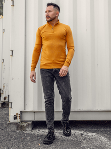 Boje devine dlake s ovratnikom koji stoji džemper muški Bolf YY08