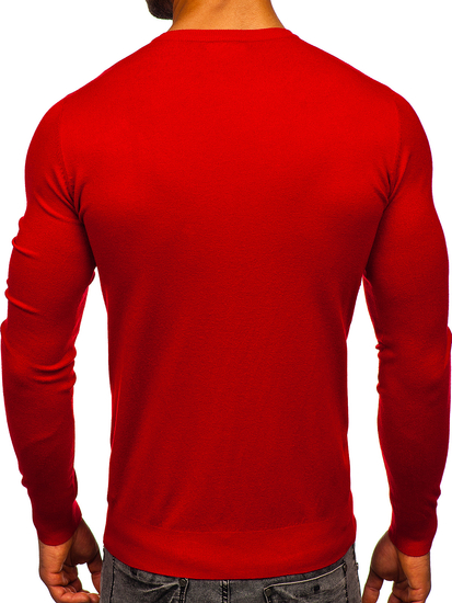 Crveni džemper muški V izrez Bolf YY03