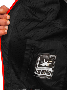 Crno-crvena muška jakna softshell Bolf WX086A
