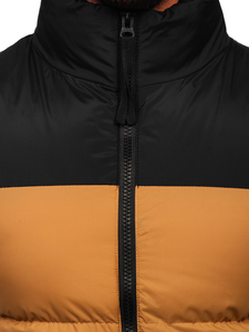 Camel prošiveni muški prsluk s kapuljačom Bolf 9969