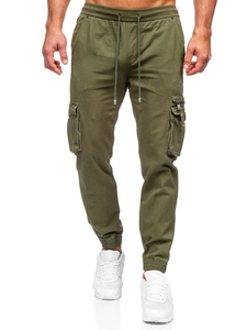 Kaki jogger hlače cargo muške Bolf MP0181MV