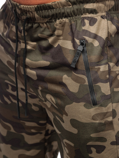 Kaki sportske kratke camo muške hlače Bolf JX700
