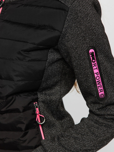 Ženska majica-jakna s kapuljačom crna Bolf KSW4001A1