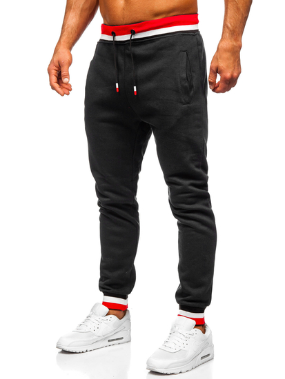 Crna trenirka muška s kapuljačom Bolf 8C60