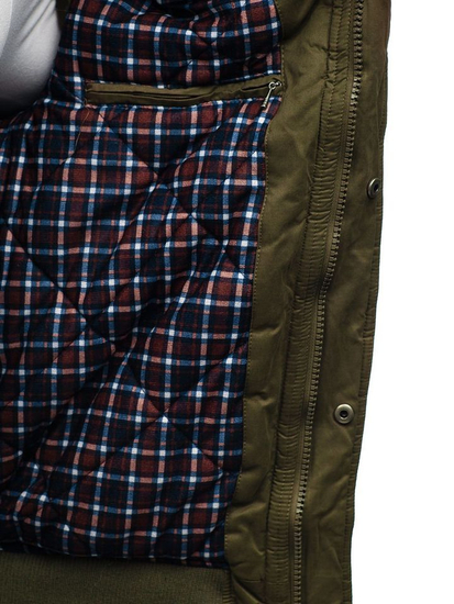 Zelena debela jakna zimska muška pamučna Bolf 1890