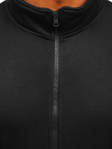 Crna muška dukserica sa stojećim ovratnikom Bolf B2002