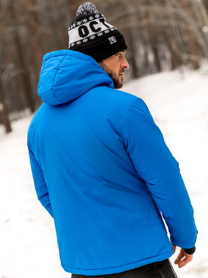 Plava jakna muška zimska sportska Bolf HH011