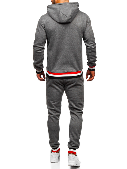 Grafitna trenirka muška s kapuljačom Bolf 8C60